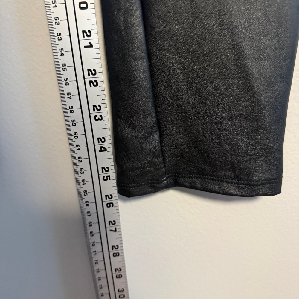 Emerson Fry Black Vegan Leather High Rise Leggings Pants NWT Size S - Picture 9 of 12